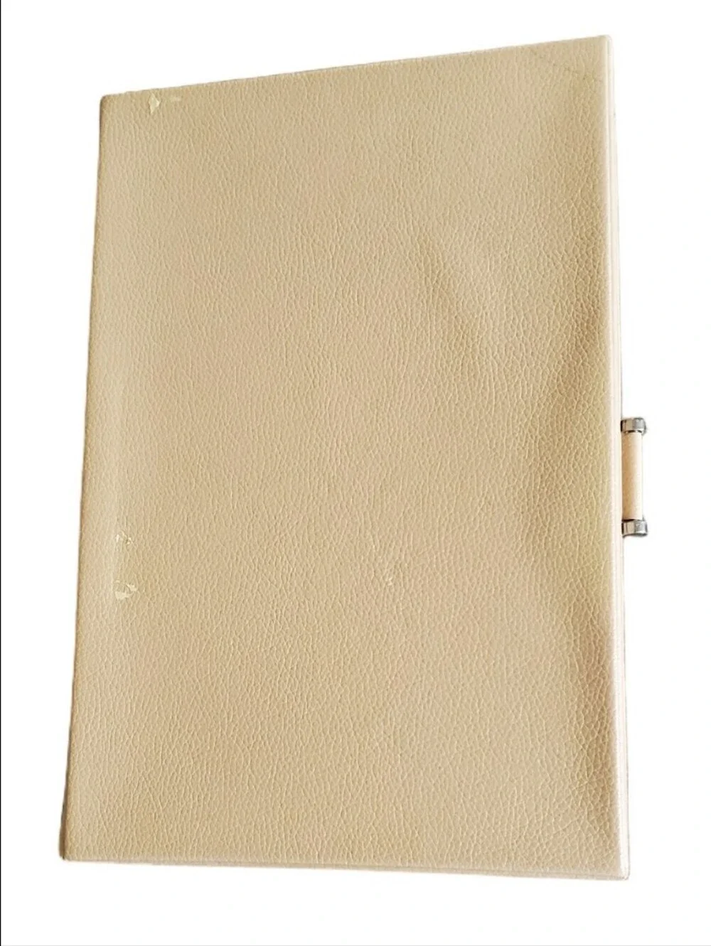 Faux Leather Ring Jewelry Organizer Display Case Cream